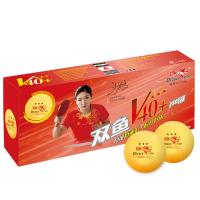 双鱼乒乓球三星 展翅V40+ 新材料ABS 3星专业比赛用球 黄色